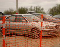 Строительная аварийная сетка-ограждение А-95 100гр (1х50м, 1,2х50м) Россия от "Мастер Тайм" - фото №3
